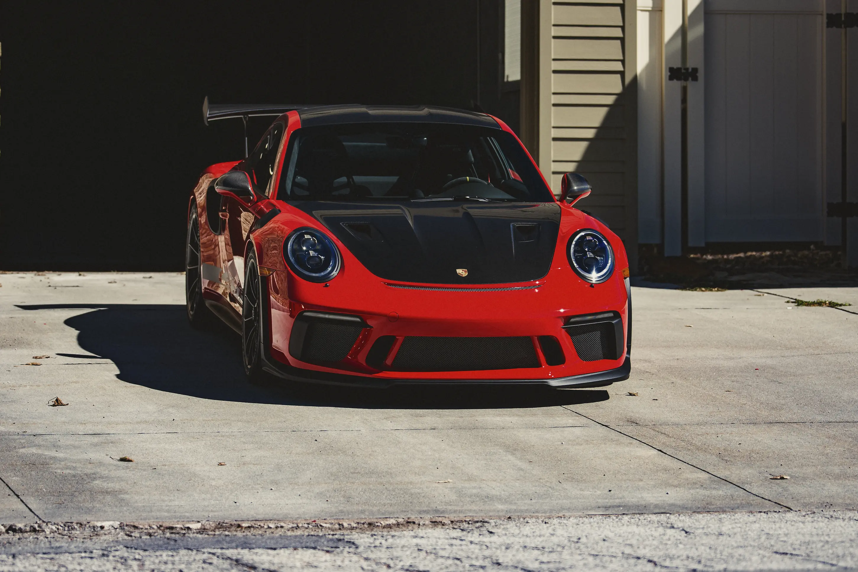 Red Porsche Detail Image